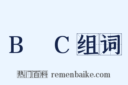 B∪C组词是什么意思的图片